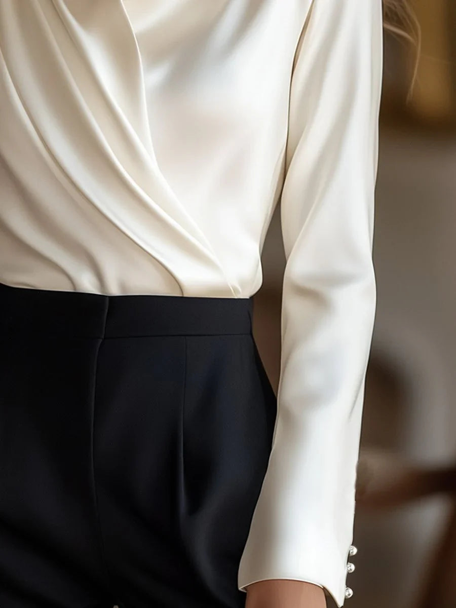 Signature Butter Silk Blouse