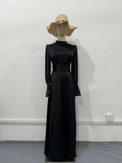 Butter Silk Flare Sleeve Dress