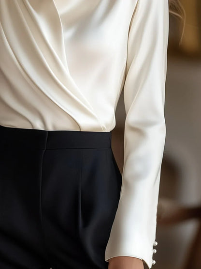 Signature Butter Silk Blouse