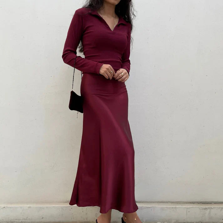 Bloom Butter Silk Co-Ord Set