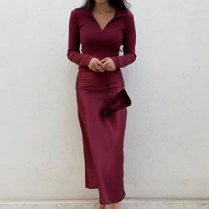 Bloom Butter Silk Co-Ord Set