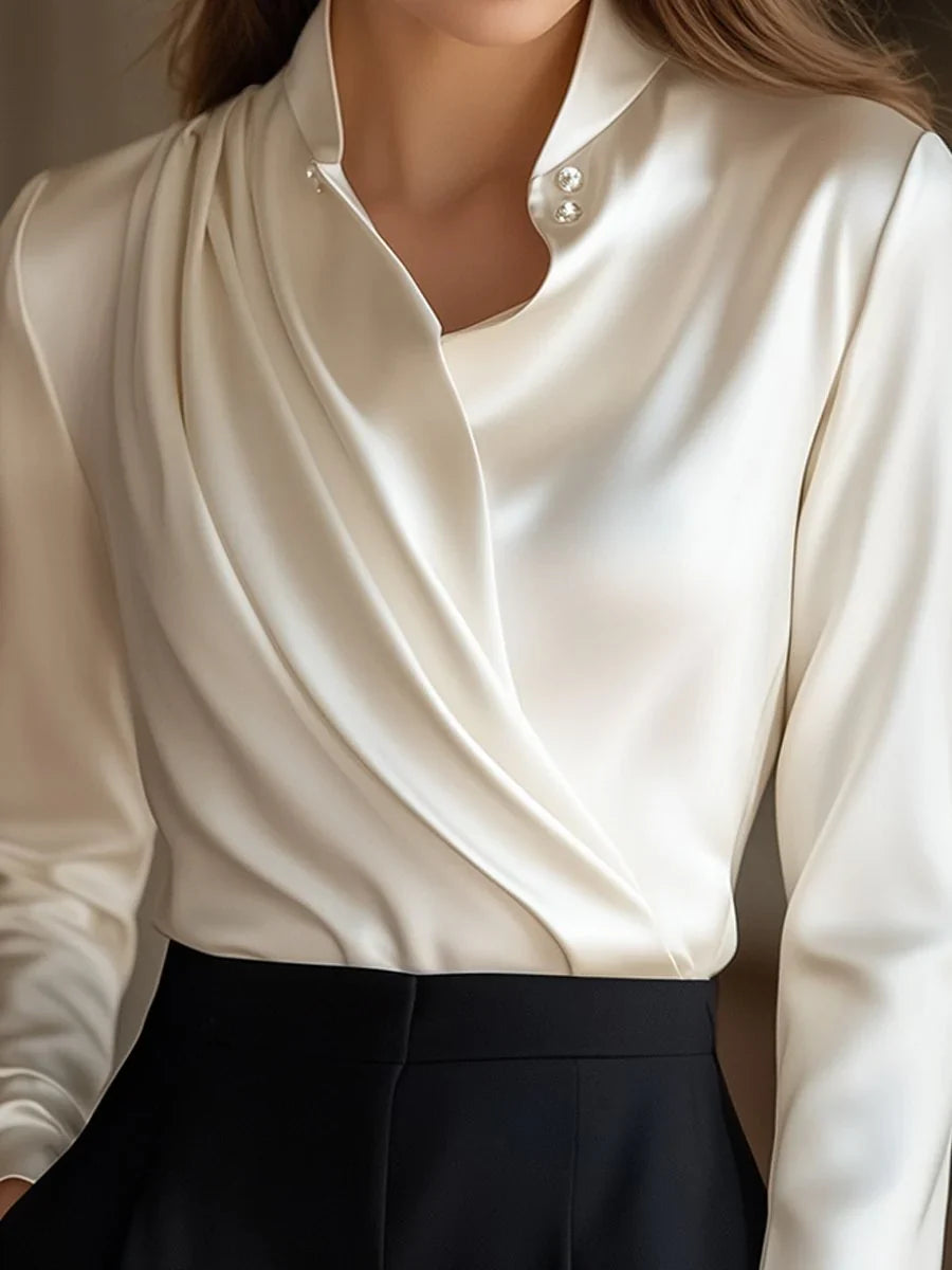 Signature Butter Silk Blouse