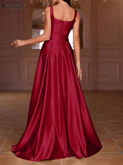 ZANZEA Butter Silk Robe Dress