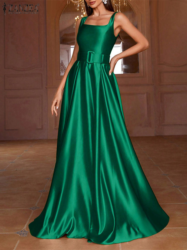 ZANZEA Butter Silk Robe Dress