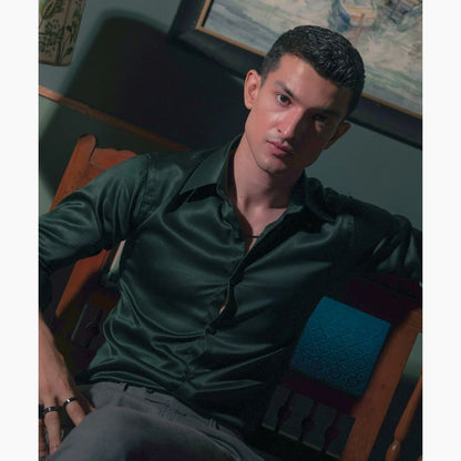 Evergreen Opulence Butter Silk Men's Shirt