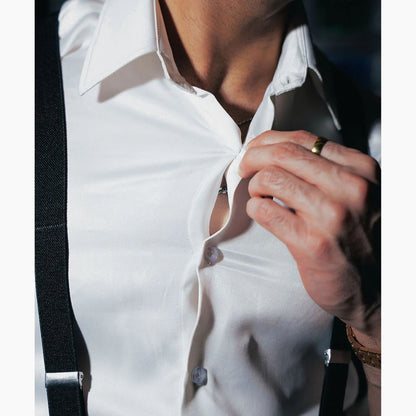 Ivory Majesty Butter Silk Men's Shirt